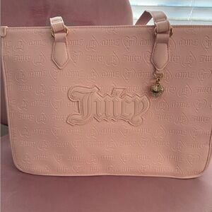 Juicy Couture Light Pink Embossed Tote